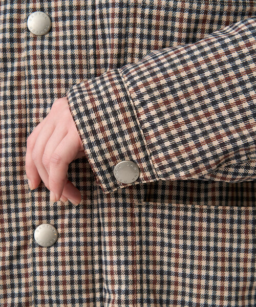 DANTON(ダントン)の「Women's Nylon Tussah Work Jacket Plaid(ブルゾン・レディース・ベージュ系その他・34/36)」の8枚目の写真