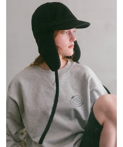ILANIS（イラニス）の「2way Ananda Shelter Shaggy Cap（キャップ・レディース・ブラック・FREE）」の3枚目の写真