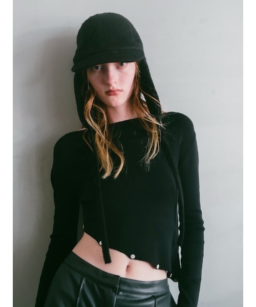 ILANIS（イラニス）の「2way Ananda Shelter Shaggy Cap（キャップ・レディース・ブラック・FREE）」の10枚目の写真