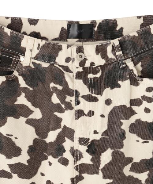 SIS（エスアイエス）の「SIS/エスアイエス/COW PRINT PANTS（その他パンツ・レディース・グレー・M）」の3枚目の写真