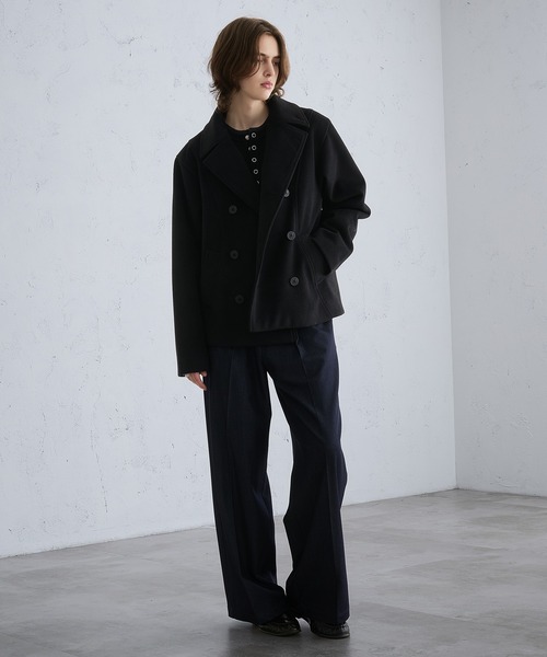SELLE GLANT（セレグランテ）の「LAYERED STYLE HENLEY NECK REVERSIBLE KNIT / レイヤードスタイルヘンリーネックリバーシブルニット（ニット/セーター・メンズ・チャコールグレー/ブラック/ダークブラウン/ブルー・LARGE/SMALL/MEDIUM）」の15枚目の写真
