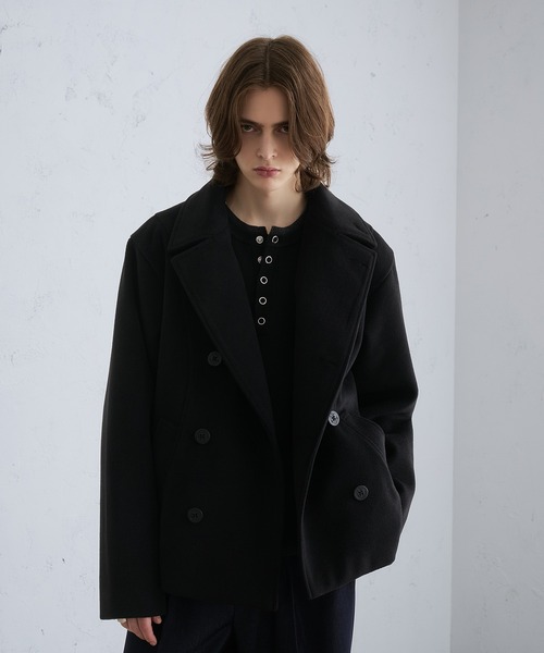 SELLE GLANT（セレグランテ）の「LAYERED STYLE HENLEY NECK REVERSIBLE KNIT / レイヤードスタイルヘンリーネックリバーシブルニット（ニット/セーター・メンズ・チャコールグレー/ブラック/ダークブラウン/ブルー・LARGE/SMALL/MEDIUM）」の13枚目の写真