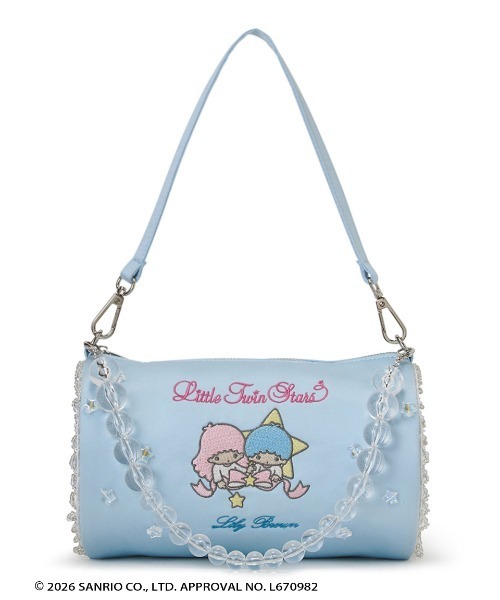 LILY BROWN（リリーブラウン）の「【リトルツインスターズ（キキ＆ララ）】[L.B CANDY STOCK]2wayサテンミニバッグ（ハンドバッグ・レディース・ライトブルー/ピンク/ホワイト・F）」の22枚目の写真