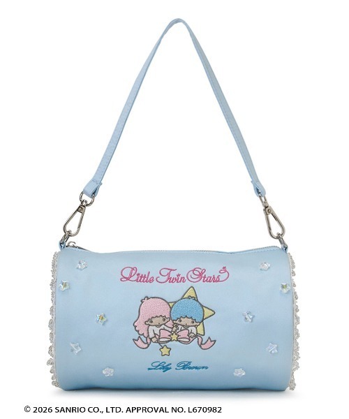 LILY BROWN（リリーブラウン）の「【リトルツインスターズ（キキ＆ララ）】[L.B CANDY STOCK]2wayサテンミニバッグ（ハンドバッグ・レディース・ライトブルー/ピンク/ホワイト・F）」の13枚目の写真