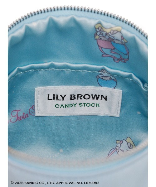 LILY BROWN（リリーブラウン）の「【リトルツインスターズ（キキ＆ララ）】[L.B CANDY STOCK]2wayサテンミニバッグ（ハンドバッグ・レディース・ライトブルー/ピンク/ホワイト・F）」の10枚目の写真