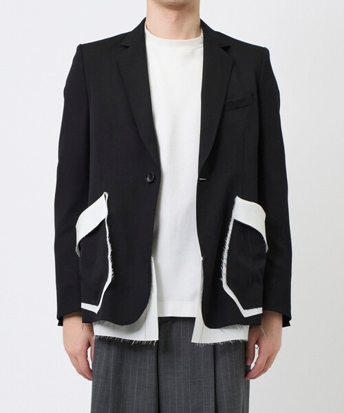 sulvam(サルバム)の「【sulvam / サルバム】Classic Short Jacket(テーラードジャケット・メンズ・ブラック・L/M/XL)」の2枚目の写真