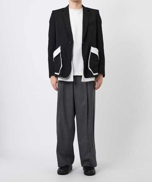 sulvam(サルバム)の「【sulvam / サルバム】Classic Short Jacket(テーラードジャケット・メンズ・ブラック・L/M/XL)」の6枚目の写真