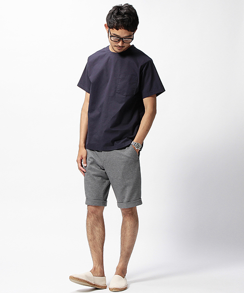 BEAMS（ビームス）の「BEAMS / ウーブンポケットTシャツ（Tシャツ/カットソー・メンズ・ホワイト/ネイビー/サックスブルー・SMALL/MEDIUM/LARGE/X-LARGE）」の5枚目の写真