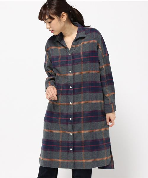 HYSTERIC GLAMOUR（ヒステリックグラマー）の「ロングSH（シャツ/ブラウス・レディース・レッド系その他/ネイビー/ブラック系その他・FREE）」の9枚目の写真