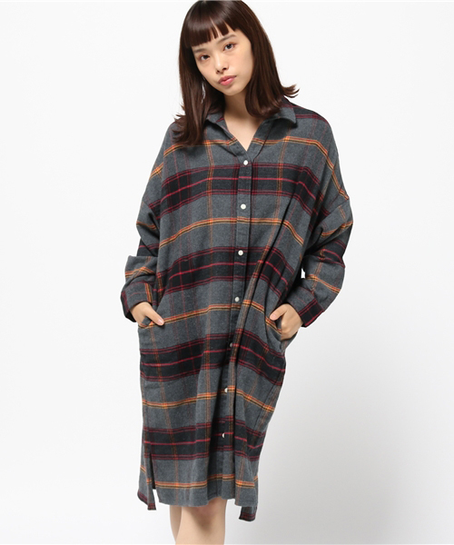 HYSTERIC GLAMOUR（ヒステリックグラマー）の「ロングSH（シャツ/ブラウス・レディース・レッド系その他/ネイビー/ブラック系その他・FREE）」の8枚目の写真