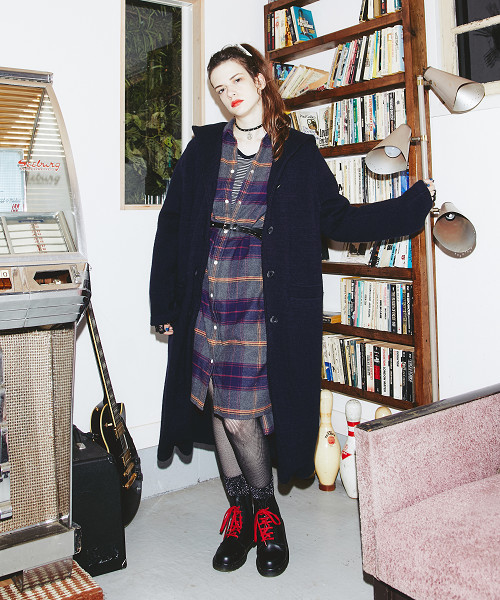 HYSTERIC GLAMOUR（ヒステリックグラマー）の「ロングSH（シャツ/ブラウス・レディース・レッド系その他/ネイビー/ブラック系その他・FREE）」の10枚目の写真