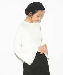 SLY | RIB FLARE SLEEVE HG TOPS(ニット/セーター)