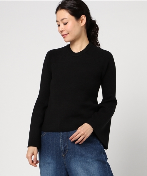 SLY（スライ）の「RIB FLARE SLEEVE HG TOPS（ニット/セーター・レディース・ライトピンク/ブラック/オフホワイト/グリーン系その他・2/1）」の13枚目の写真