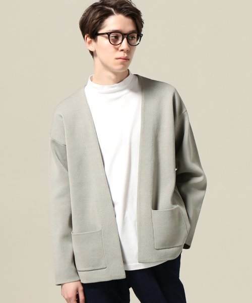 JOURNAL STANDARD(ジャーナルスタンダード)の「Wフェイスカーデ #(カーディガン/ボレロ・メンズ・ブラック/カーキ/グレー・LARGE/MEDIUM)」の2枚目の写真