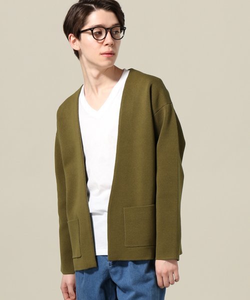 JOURNAL STANDARD(ジャーナルスタンダード)の「Wフェイスカーデ #(カーディガン/ボレロ・メンズ・ブラック/カーキ/グレー・LARGE/MEDIUM)」の3枚目の写真