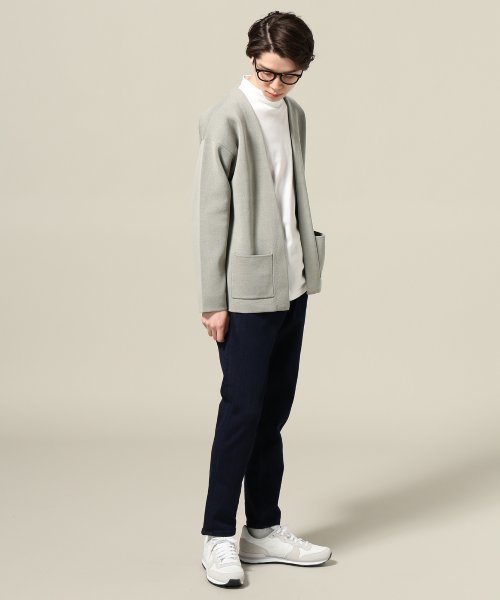 JOURNAL STANDARD(ジャーナルスタンダード)の「Wフェイスカーデ #(カーディガン/ボレロ・メンズ・ブラック/カーキ/グレー・LARGE/MEDIUM)」の4枚目の写真