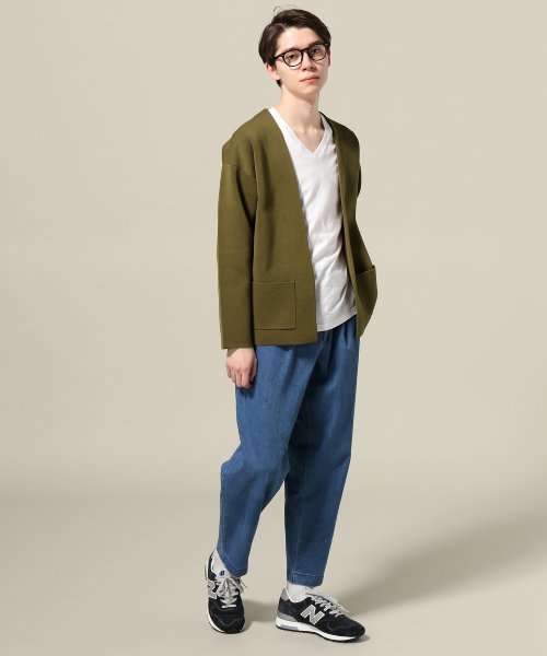 JOURNAL STANDARD(ジャーナルスタンダード)の「Wフェイスカーデ #(カーディガン/ボレロ・メンズ・ブラック/カーキ/グレー・LARGE/MEDIUM)」の5枚目の写真