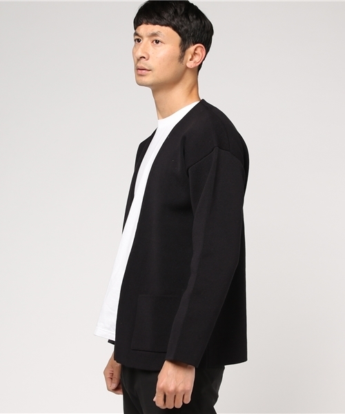 JOURNAL STANDARD(ジャーナルスタンダード)の「Wフェイスカーデ #(カーディガン/ボレロ・メンズ・ブラック/カーキ/グレー・LARGE/MEDIUM)」の12枚目の写真