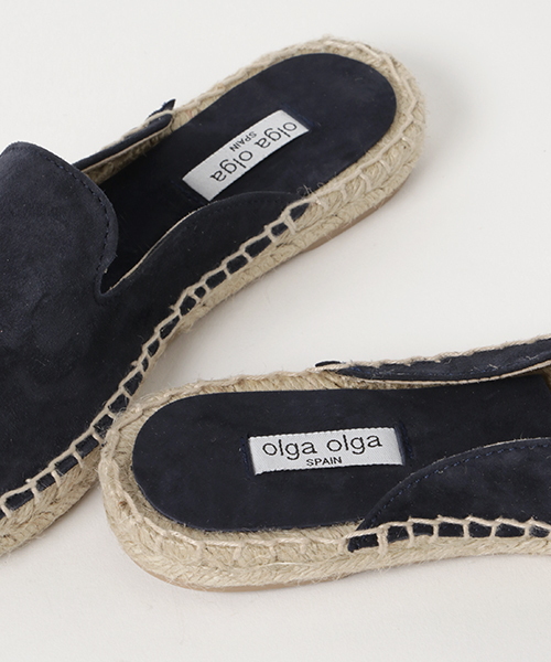 NOLLEY’S（ノーリーズ）の「【olga olga/オルガオルガ】 スエードスリッパ（サンダル・レディース・サックスブルー/ベージュ/ネイビー/イエロー・36/37）」の10枚目の写真