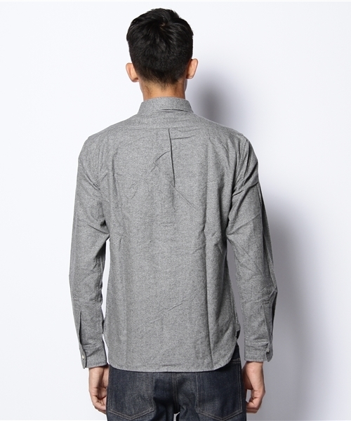CIAOPANIC(チャオパニック)の「起毛オックスB/DシャツL/S(シャツ/ブラウス・メンズ・グレー/ネイビー/パープル/マスタード/サックスブルー/エンジ/グリーン・MEDIUM/LARGE)」の8枚目の写真