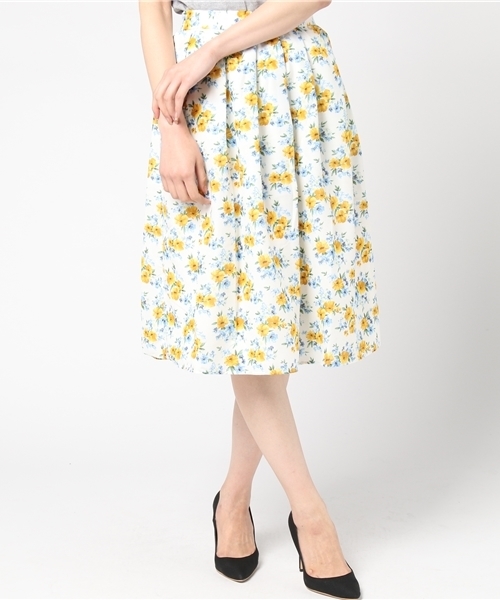 Te Chichi テチチ の 水彩花柄ｓｋ スカート Wear