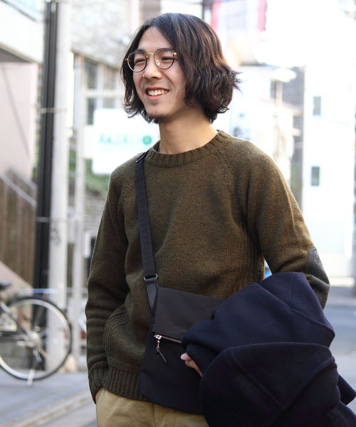 STEPS（ステップス）の「soglia  / ソリア　別注クルーセーター（ニット/セーター・メンズ・ブラック/ネイビー/オリーブ/バーガンディー・M/S/L）」の3枚目の写真