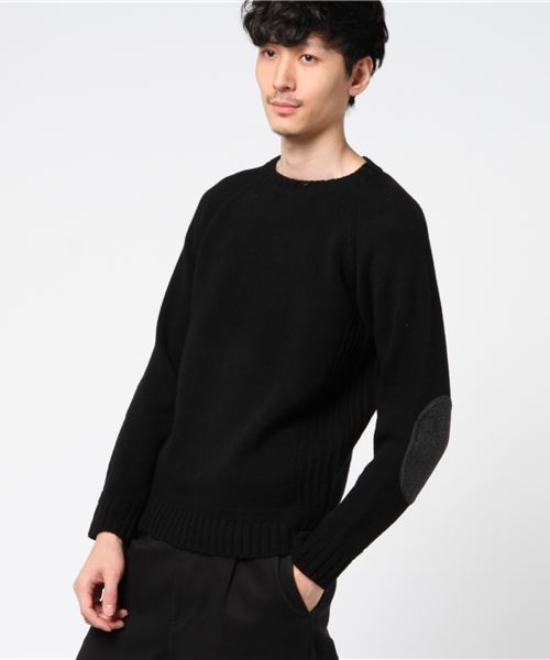 STEPS（ステップス）の「soglia  / ソリア　別注クルーセーター（ニット/セーター・メンズ・ブラック/ネイビー/オリーブ/バーガンディー・M/S/L）」の2枚目の写真