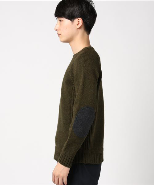 STEPS（ステップス）の「soglia  / ソリア　別注クルーセーター（ニット/セーター・メンズ・ブラック/ネイビー/オリーブ/バーガンディー・M/S/L）」の5枚目の写真