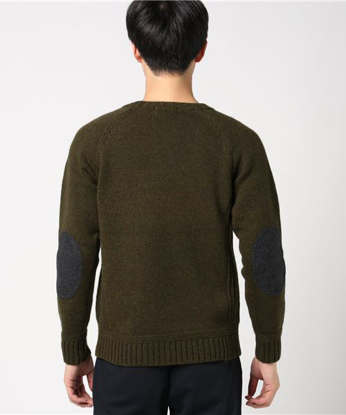 STEPS（ステップス）の「soglia  / ソリア　別注クルーセーター（ニット/セーター・メンズ・ブラック/ネイビー/オリーブ/バーガンディー・M/S/L）」の6枚目の写真