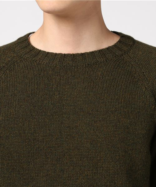 STEPS（ステップス）の「soglia  / ソリア　別注クルーセーター（ニット/セーター・メンズ・ブラック/ネイビー/オリーブ/バーガンディー・M/S/L）」の7枚目の写真