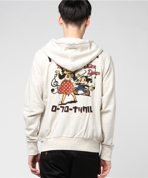 lowblowknuckleロウブロウナックル　ジップアップパーカー