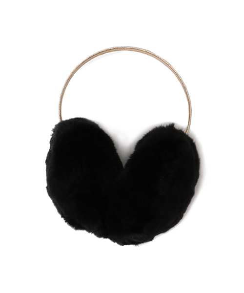 YVES SALOMON ブラック イヤーマフ　未使用品 YVES SALOMON（イブサロモン）の「YVES SALOMON イヤーマフ