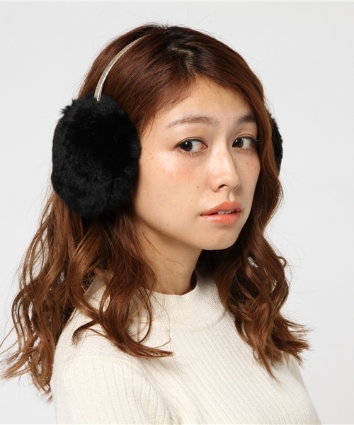 YVES SALOMON ブラック イヤーマフ　未使用品 YVES SALOMON（イブサロモン）の「YVES SALOMON イヤーマフ