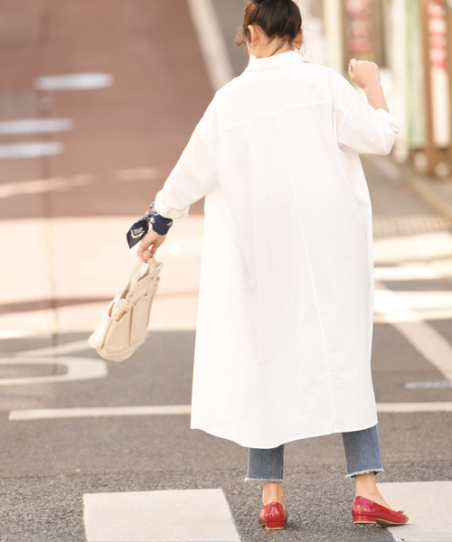 新色登場】オーバーフレアスキッパーシャツワンピース（シャツ