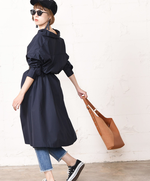 coca（coca）（コカ）の「【新色登場】オーバーフレアスキッパーシャツワンピース（シャツワンピース・レディース・ベージュ/ネイビー/ホワイト/ブラック・ONE SIZE）」の14枚目の写真