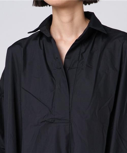 coca（coca）（コカ）の「【新色登場】オーバーフレアスキッパーシャツワンピース（シャツワンピース・レディース・ベージュ/ネイビー/ホワイト/ブラック・ONE SIZE）」の18枚目の写真