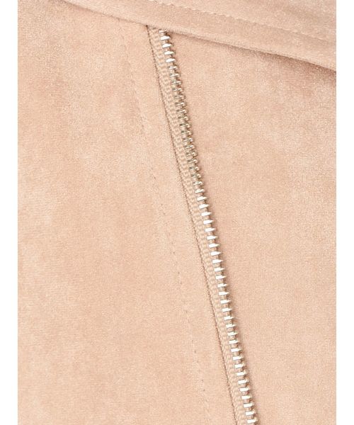dazzlin(ダズリン)の「フェイクスエードカラーライダース(ライダースジャケット・レディース・ベージュ/ピンク/ブルー・SMALL/MEDIUM)」の8枚目の写真