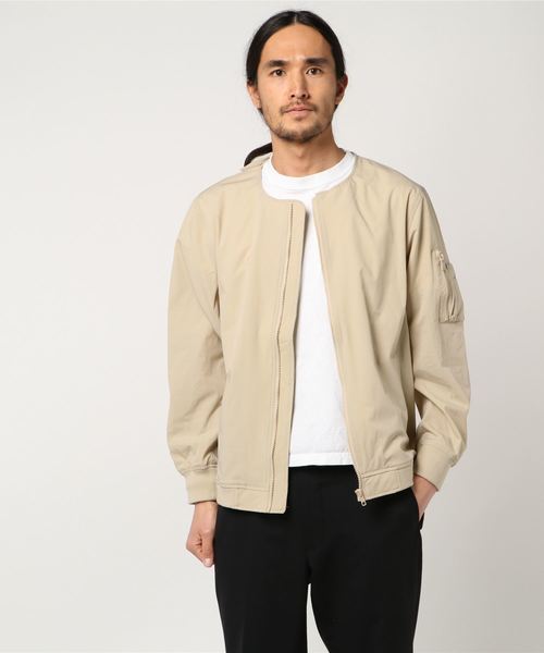 kutir(クティール)の「マルチWAYノーカラーMA-1(MA-1・メンズ・ブラック/ベージュ/カーキ・MEDIUM/LARGE)」の7枚目の写真