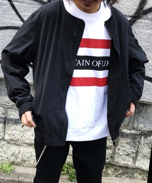 kutir(クティール)の「マルチWAYノーカラーMA-1(MA-1・メンズ・ブラック/ベージュ/カーキ・MEDIUM/LARGE)」の21枚目の写真