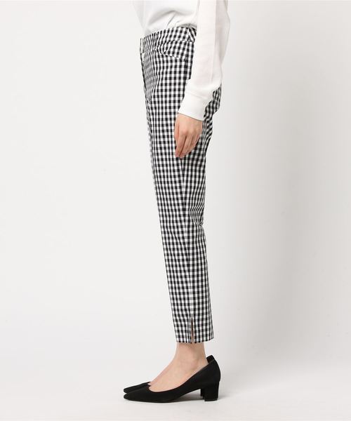 NATURAL BEAUTY BASIC（ナチュラルビューティーベーシック）の「ストレッチギンガムパンツ（その他パンツ・レディース・ブラック系その他・SMALL/X-SMALL/MEDIUM/LARGE）」の4枚目の写真