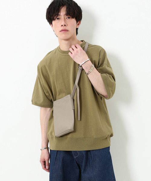 ADAM ET ROPE'（アダムエロペ）の「度詰めスウエット半袖Tシャツ（Tシャツ/カットソー・メンズ・ネイビー/ピンク/ホワイト/カーキ/ブラック・L/M）」の20枚目の写真