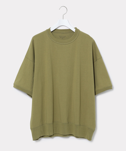 ADAM ET ROPE'（アダムエロペ）の「度詰めスウエット半袖Tシャツ（Tシャツ/カットソー・メンズ・ネイビー/ピンク/ホワイト/カーキ/ブラック・L/M）」の21枚目の写真