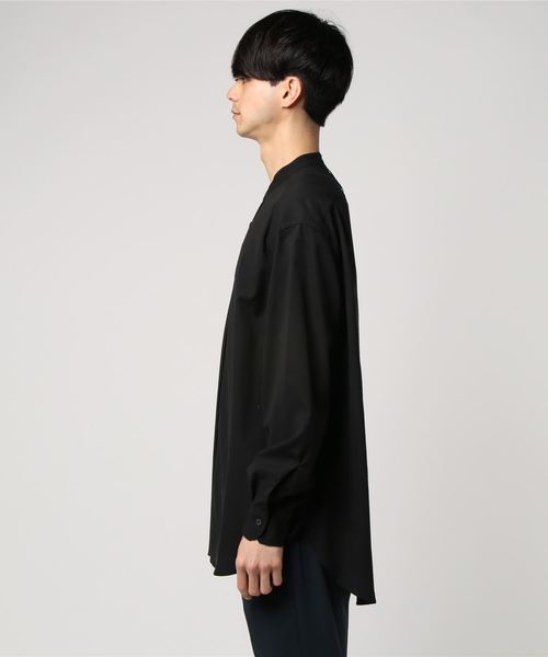 UNITED TOKYO ブラック　シャツ サイズ3　XL相当　バンドカラー UNITED TOKYO ブラック シャツ サイズ3 XL相当 バンドカラー