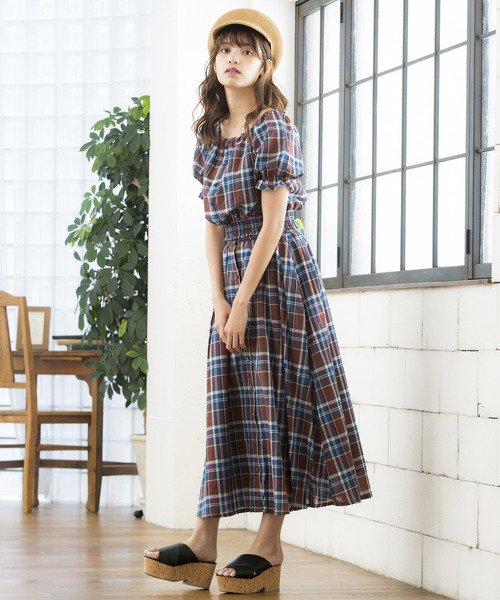 WEGO（ウィゴー）の「WEGO/チェックオフショルブラウス（シャツ/ブラウス・レディース・イエロー系その他3/ブラック系その他2/ブラウン系その他2・FREE）」の19枚目の写真