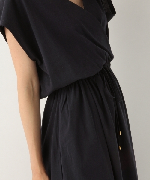 A part by（アパートバイ）の「WEB限定/CカシュクールSSワンピース 796918（ワンピース・レディース・ライトブルー/マスタード/ネイビー・FREE）」の18枚目の写真