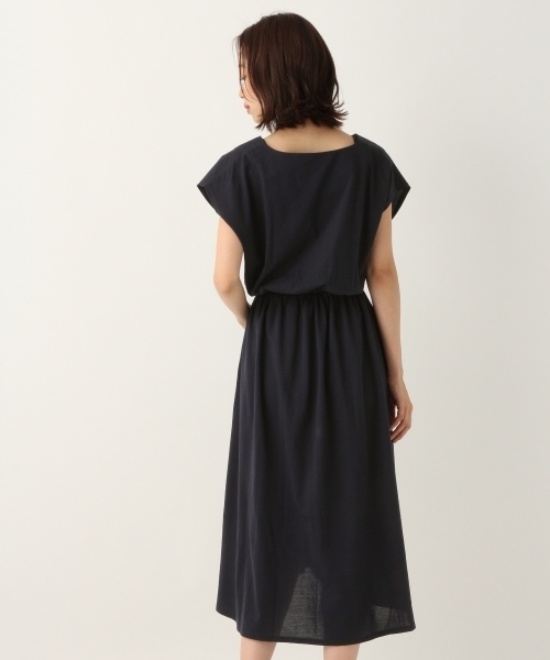A part by（アパートバイ）の「WEB限定/CカシュクールSSワンピース 796918（ワンピース・レディース・ライトブルー/マスタード/ネイビー・FREE）」の9枚目の写真