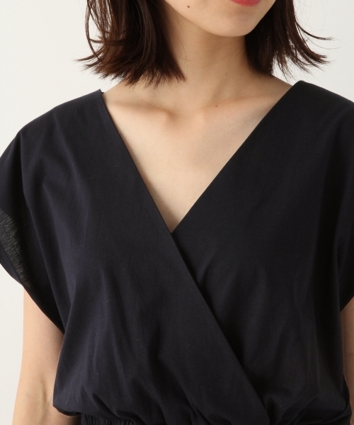 A part by（アパートバイ）の「WEB限定/CカシュクールSSワンピース 796918（ワンピース・レディース・ライトブルー/マスタード/ネイビー・FREE）」の15枚目の写真