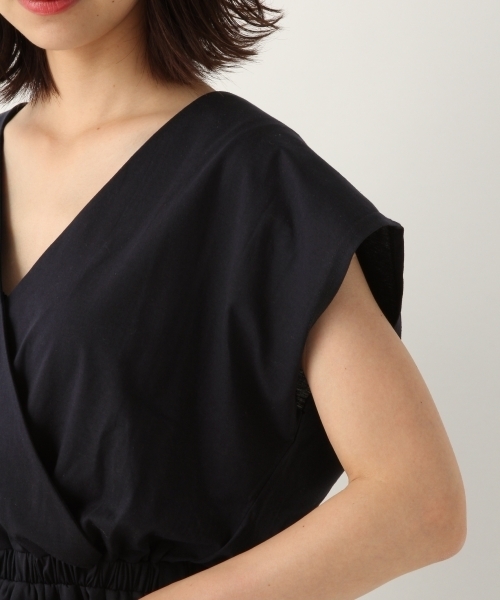 A part by（アパートバイ）の「WEB限定/CカシュクールSSワンピース 796918（ワンピース・レディース・ライトブルー/マスタード/ネイビー・FREE）」の19枚目の写真