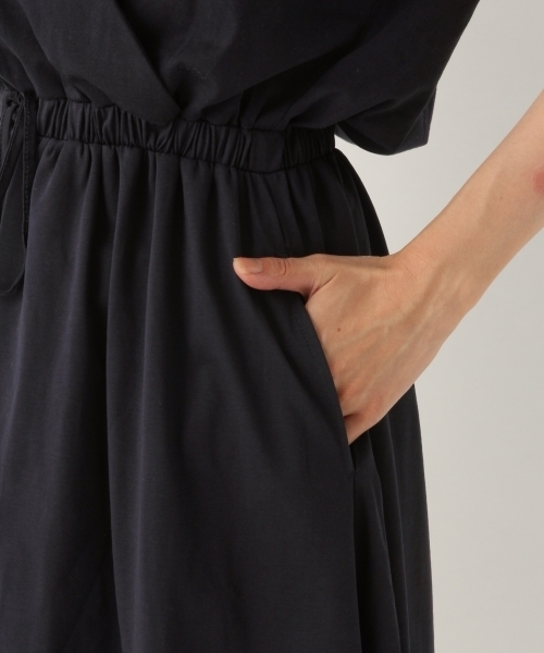 A part by（アパートバイ）の「WEB限定/CカシュクールSSワンピース 796918（ワンピース・レディース・ライトブルー/マスタード/ネイビー・FREE）」の17枚目の写真