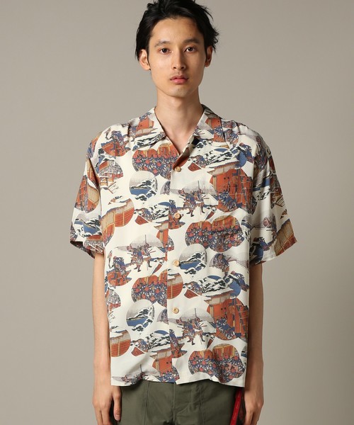 SUN SURF（サンサーフ）の「SUN SURF×ホクサイ / サンサーフ×葛飾北斎 : チュウシングラウチイリ #（シャツ/ブラウス・メンズ・ネイビー/ホワイト系その他・MEDIUM/LARGE）」の7枚目の写真